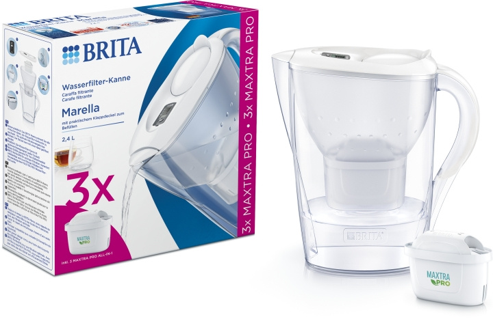 BRITA Marella Memo Maxtra Pro vattenfiltreringskanna, 2,4 L + 3 månaders filter i gruppen HEM, HUSHÅLL & TRÄDGÅRD / Köksredskap / Övriga köksredskap hos TP E-commerce Nordic AB (C80443)