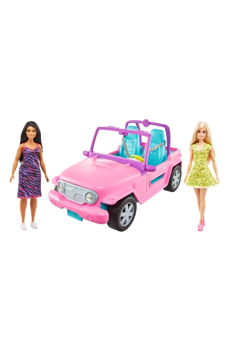 Barbie Fordon och 2 dockor (GVK02) i gruppen LEKSAKER, BARN- & BABYPRODUKTER / Leksaker / Dockor & Tillbehör hos TP E-commerce Nordic AB (C80566)