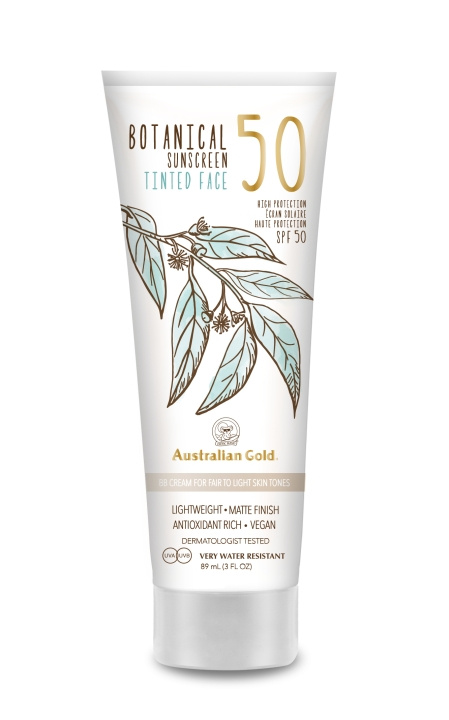 Australian Gold Botanical Tinted Face Cream SPF 50 88 ml - Ljus/blank i gruppen SKÖNHET & HÄLSA / Hudvård / Solskydd & Tanning / Solskydd hos TP E-commerce Nordic AB (C80569)