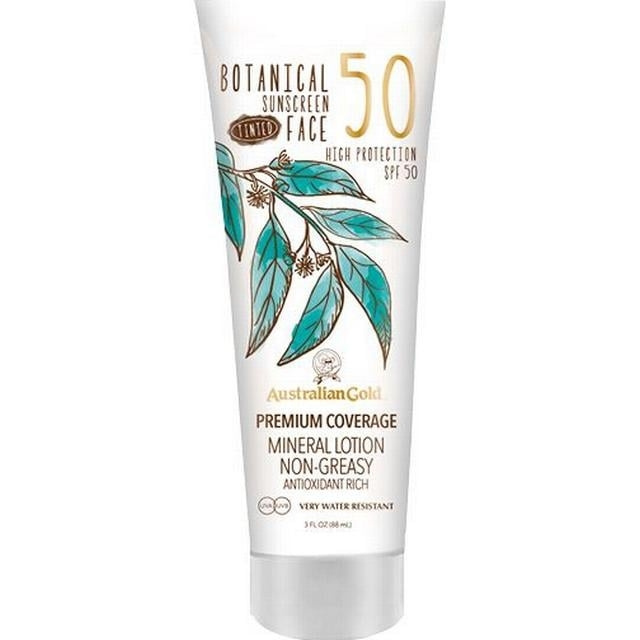 Australian Gold Botanical Tinted Face Cream SPF 50 88 ml - Medium/Tan i gruppen SKÖNHET & HÄLSA / Hudvård / Solskydd & Tanning / Solskydd hos TP E-commerce Nordic AB (C80570)