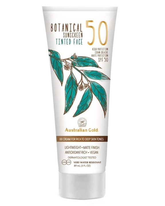 Australian Gold Botanical Tinted Face Cream SPF 50 88 ml - Rik/Djup i gruppen SKÖNHET & HÄLSA / Hudvård / Solskydd & Tanning / Solskydd hos TP E-commerce Nordic AB (C80571)