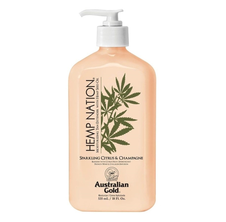 Australian Gold Hemp Nation Sparkling Citrus & Champagne Tan Extender Body Lotion 535 ml i gruppen SKÖNHET & HÄLSA / Hudvård / Kroppsvård / Body lotion hos TP E-commerce Nordic AB (C80575)