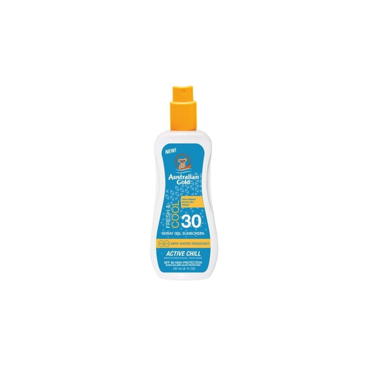 Australian Gold Active Chill Solskyddsspray Gel SPF 30 237 ml i gruppen SKÖNHET & HÄLSA / Hudvård / Solskydd & Tanning / Solskydd hos TP E-commerce Nordic AB (C80581)