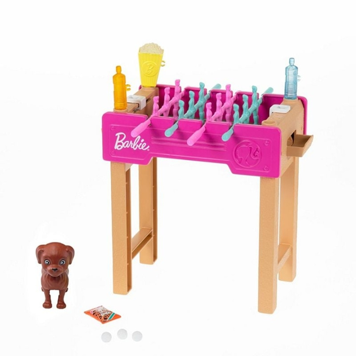 Barbie Minilekset med fotbollsbord och husdjur (GRG77) i gruppen LEKSAKER, BARN- & BABYPRODUKTER / Leksaker / Dockor & Tillbehör hos TP E-commerce Nordic AB (C80620)