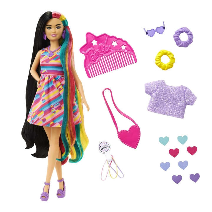 Barbie Totally Hair - Docka med hjärt-tema (HCM90) i gruppen LEKSAKER, BARN- & BABYPRODUKTER / Leksaker / Dockor & Tillbehör hos TP E-commerce Nordic AB (C80633)