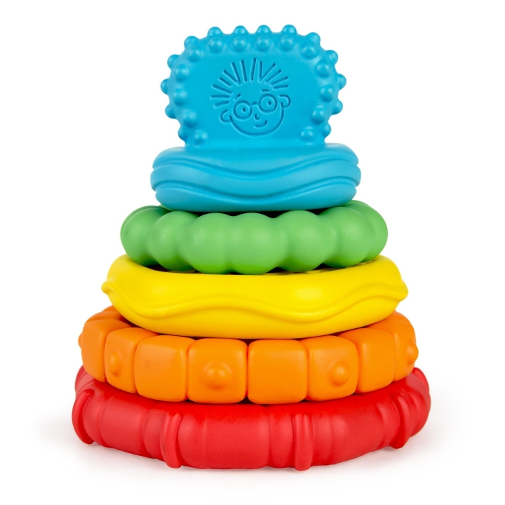 Baby Einstein Stack & Teethe™ leksak med flera texturerade bitringar - (BE-12356) i gruppen LEKSAKER, BARN- & BABYPRODUKTER / Babyleksaker / Aktivitetsleksaker hos TP E-commerce Nordic AB (C80638)