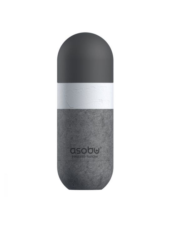 Asobu Orb Dricksflaska 400ml - Betongutseende - (84259105011) i gruppen SPORT, FRITID & HOBBY / Friluftsliv / Termosar & Vattenflaskor hos TP E-commerce Nordic AB (C80659)