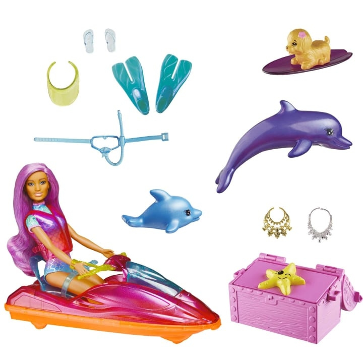 Barbie Dreamtopia docka, fordon och tillbehör (HBW90) i gruppen LEKSAKER, BARN- & BABYPRODUKTER / Leksaker / Dockor & Tillbehör hos TP E-commerce Nordic AB (C80687)