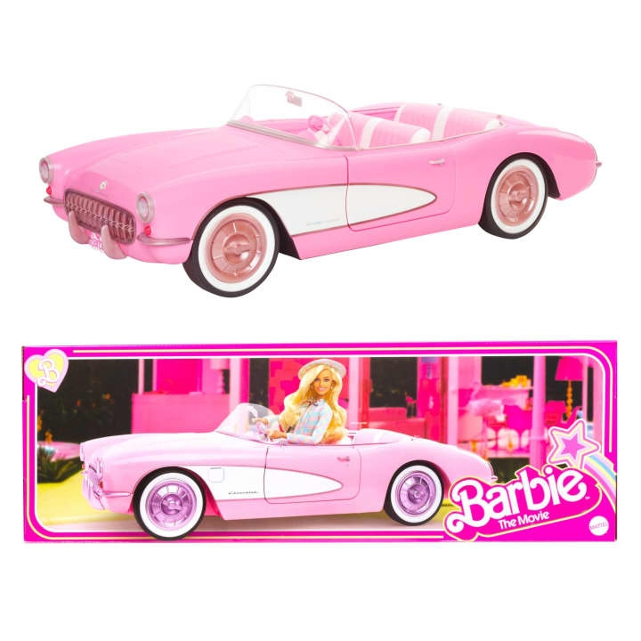 Barbie Movie Collectible Rosa Corvette (HPK02) i gruppen LEKSAKER, BARN- & BABYPRODUKTER / Leksaker / Dockor & Tillbehör hos TP E-commerce Nordic AB (C80729)