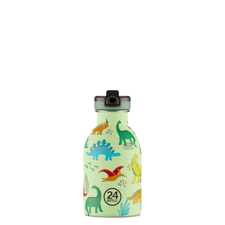 24Bottles - Kids Collection - Urban Flaska 250 ml med sportlock - Jurassic Friends (24B936) i gruppen SPORT, FRITID & HOBBY / Friluftsliv / Termosar & Vattenflaskor hos TP E-commerce Nordic AB (C80742)