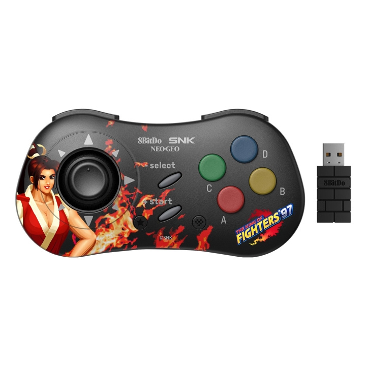 8Bitdo NEOGEO trådlös padda Mai Shiranui i gruppen HEMELEKTRONIK / Spelkonsoler & Tillbehör / Övriga spel & tillbehör hos TP E-commerce Nordic AB (C80747)