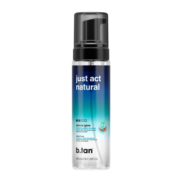 b.tan Just Act Natural Self Tan Mousse 200 ml i gruppen SKÖNHET & HÄLSA / Hudvård / Solskydd & Tanning / Brun utan sol hos TP E-commerce Nordic AB (C80849)