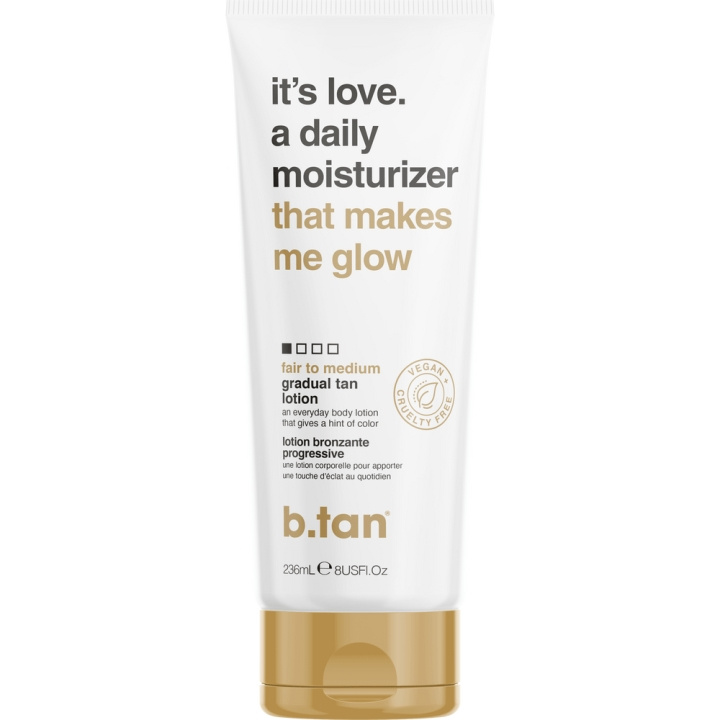 b.tan It\'s Love A Daily Moisturizer Gradual Tan Lotion 236 ml i gruppen SKÖNHET & HÄLSA / Hudvård / Solskydd & Tanning / Brun utan sol hos TP E-commerce Nordic AB (C80850)