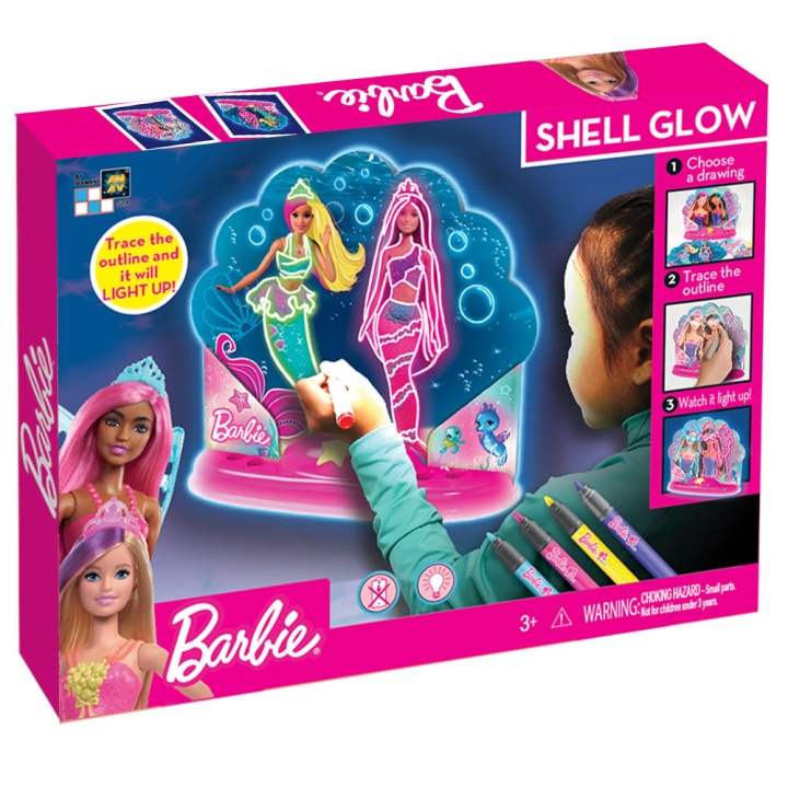 Barbie Dekoration för nattlampa - Shell Glow (AM-5112) i gruppen LEKSAKER, BARN- & BABYPRODUKTER / Leksaker / Dockor & Tillbehör hos TP E-commerce Nordic AB (C80884)