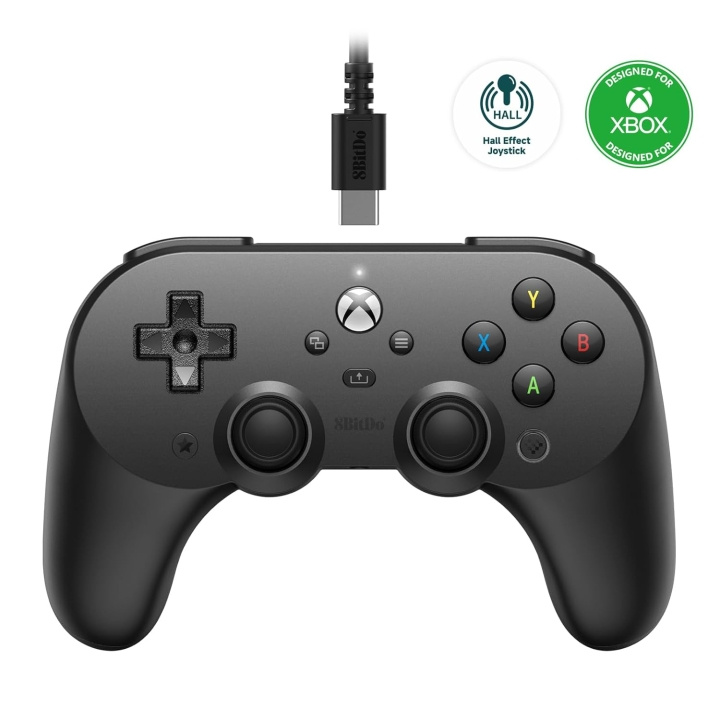 8Bitdo Pro 2 trådbunden Xbox Gamepad Svart i gruppen HEMELEKTRONIK / Spelkonsoler & Tillbehör / Xbox One hos TP E-commerce Nordic AB (C80903)