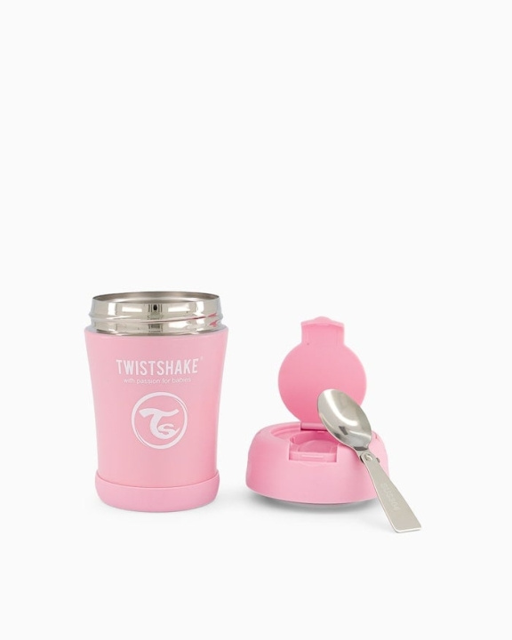 Twistshake Isolerad matbehållare 350 ml pastellrosa i gruppen LEKSAKER, BARN- & BABYPRODUKTER / Äta & Dricka / Barnserviser hos TP E-commerce Nordic AB (C80990)