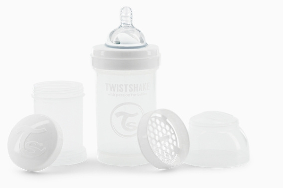 Twistshake Anti-Colic Nappflaska Vit 180 ml i gruppen LEKSAKER, BARN- & BABYPRODUKTER / Äta & Dricka / Flaskor & Barnmuggar hos TP E-commerce Nordic AB (C80999)