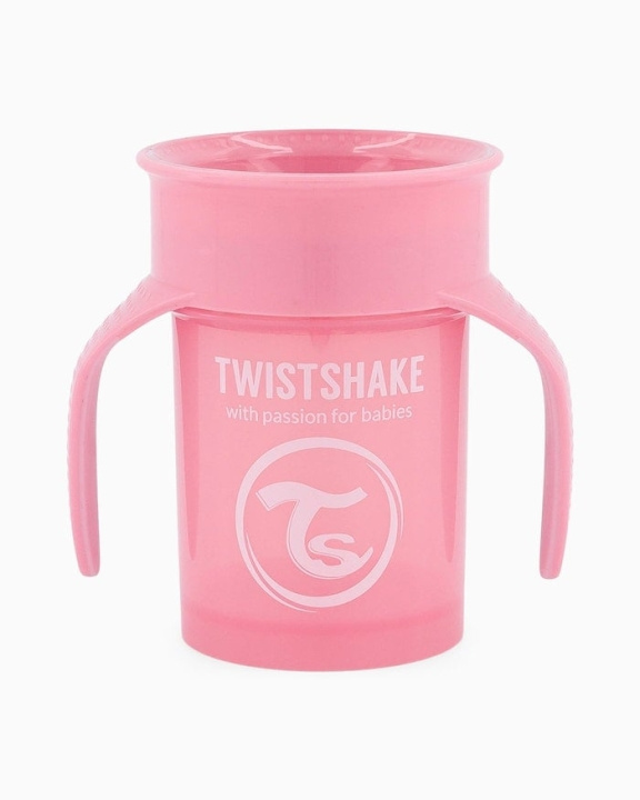 Twistshake 360 Cup 6+m Pastellrosa i gruppen LEKSAKER, BARN- & BABYPRODUKTER / Äta & Dricka / Flaskor & Barnmuggar hos TP E-commerce Nordic AB (C81017)