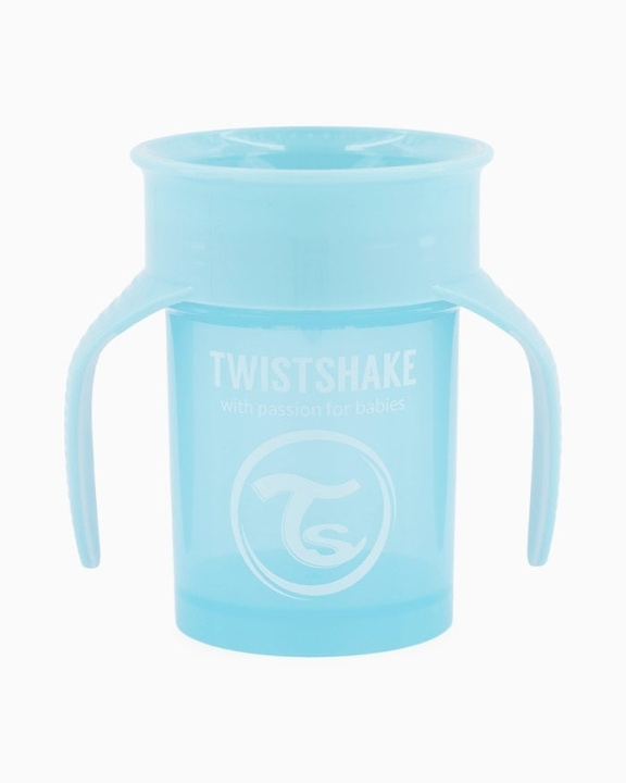 Twistshake 360 Cup 6+m Pastellblå i gruppen LEKSAKER, BARN- & BABYPRODUKTER / Äta & Dricka / Flaskor & Barnmuggar hos TP E-commerce Nordic AB (C81018)