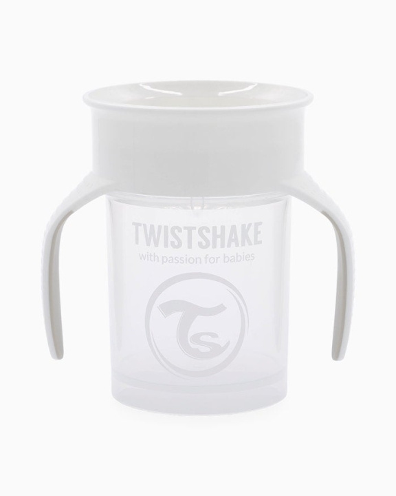 Twistshake 360 Cup 6+m Vit i gruppen LEKSAKER, BARN- & BABYPRODUKTER / Äta & Dricka / Flaskor & Barnmuggar hos TP E-commerce Nordic AB (C81020)