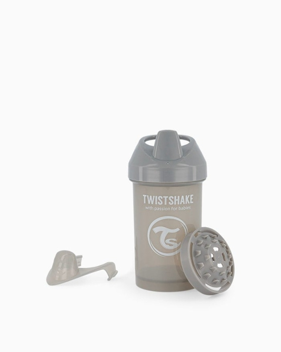 Twistshake Crawler Cup 8+m Pastellgrå 300 ml i gruppen LEKSAKER, BARN- & BABYPRODUKTER / Äta & Dricka / Flaskor & Barnmuggar hos TP E-commerce Nordic AB (C81021)