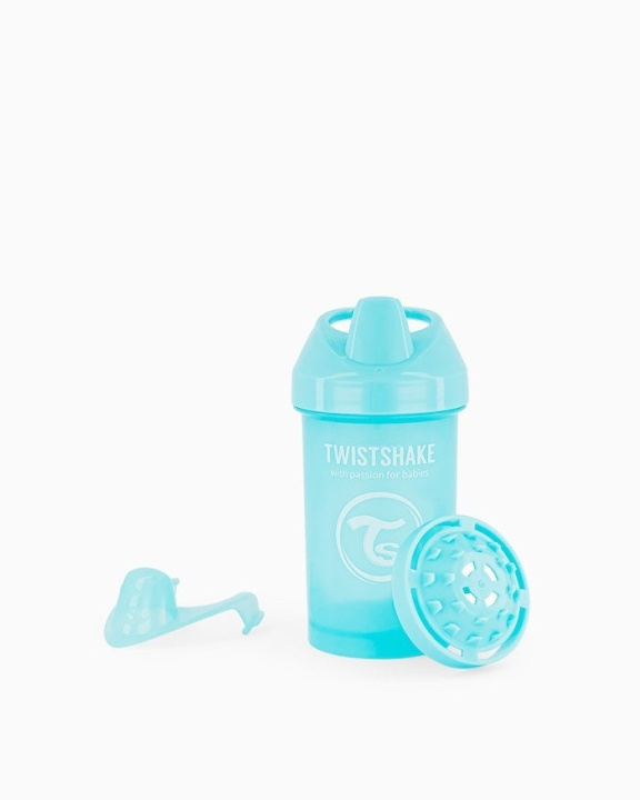 Twistshake Crawler Cup 8+m Pastellblå 300 ml i gruppen LEKSAKER, BARN- & BABYPRODUKTER / Äta & Dricka / Flaskor & Barnmuggar hos TP E-commerce Nordic AB (C81022)