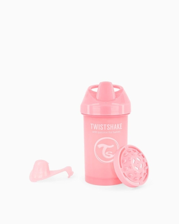 Twistshake Crawler Cup 8+m Pastellrosa 300 ml i gruppen LEKSAKER, BARN- & BABYPRODUKTER / Äta & Dricka / Flaskor & Barnmuggar hos TP E-commerce Nordic AB (C81023)