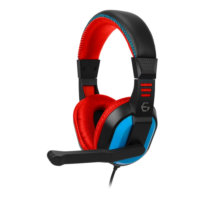 EgoGear Headset SHS10 Röd/Blå Trådat 3.5mm för NSW i gruppen HEMELEKTRONIK / Spelkonsoler & Tillbehör / Nintendo Switch / Tillbehör hos TP E-commerce Nordic AB (C81319)