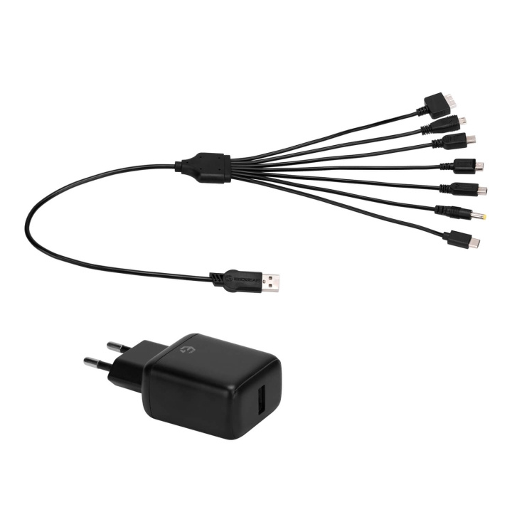 EgoGear 7-i-1-kabel SCH7 AC-adapter för Retrokonsoler i gruppen HEMELEKTRONIK / Spelkonsoler & Tillbehör / Övriga spel & tillbehör hos TP E-commerce Nordic AB (C81327)