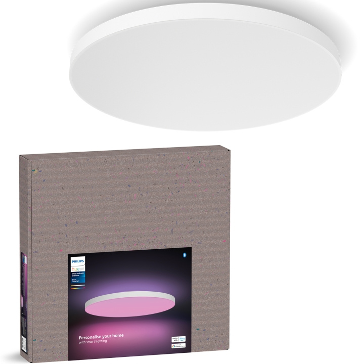 Philips Hue Datura stor takplafond Ø57,4 cm White and color ambiance 4850 lm i gruppen HEM, HUSHÅLL & TRÄDGÅRD / Smarta hem / Smart belysning hos TP E-commerce Nordic AB (C81460)