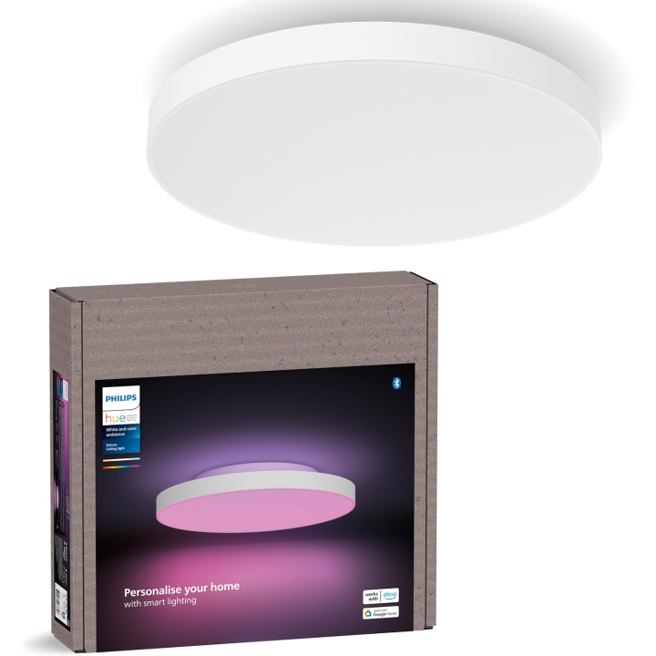 Philips Hue Datura liten takplafond Ø38,4 cm White and color ambiance 3300 lm i gruppen HEM, HUSHÅLL & TRÄDGÅRD / Smarta hem / Smart belysning hos TP E-commerce Nordic AB (C81461)