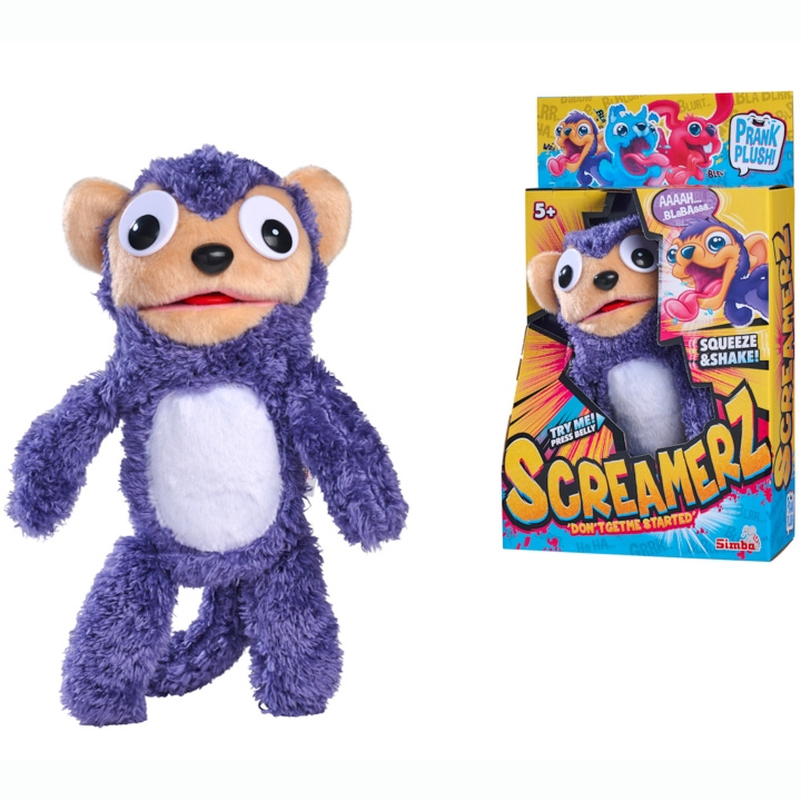 Simba Toys ScreamerZ Apa (30 cm) i gruppen LEKSAKER, BARN- & BABYPRODUKTER / Babyleksaker / Gosedjur hos TP E-commerce Nordic AB (C81542)