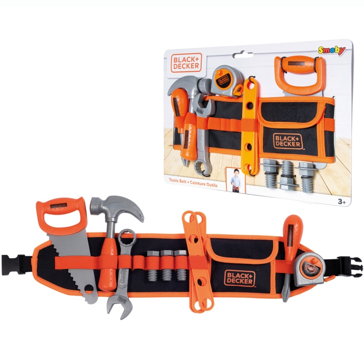 Simba Toys Black+Decker Verktygsbälte i tyg i gruppen LEKSAKER, BARN- & BABYPRODUKTER / Leksaker / Lilla hemmet & Rollek hos TP E-commerce Nordic AB (C81544)