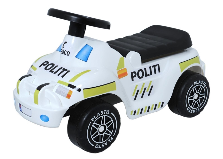 Plasto Småbarn Polisbil SE/NO/FI-stickers, längd 60 cm, sitt höjd 22 cm i box i gruppen LEKSAKER, BARN- & BABYPRODUKTER / Leksaker / Övriga leksaker hos TP E-commerce Nordic AB (C81740)