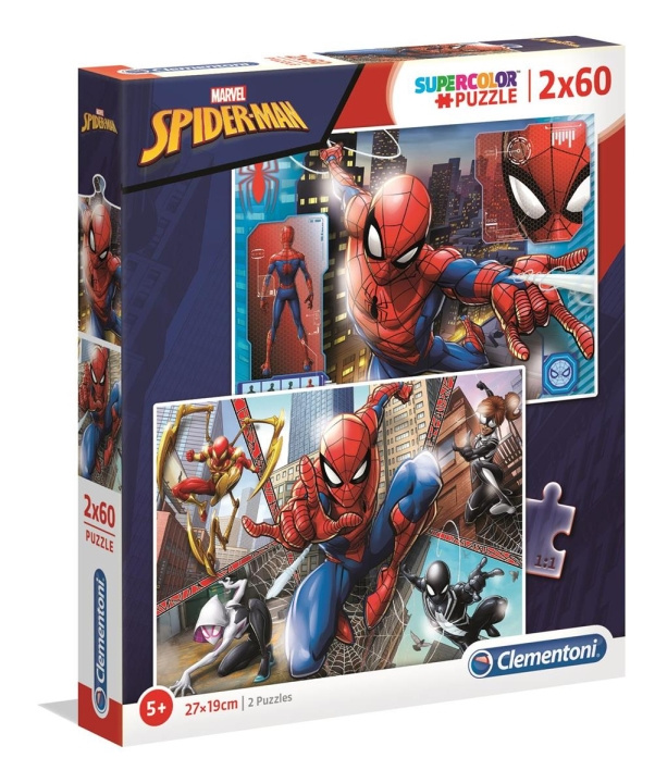 Clementoni 2x60 Pussel Barn Spider-Man i gruppen LEKSAKER, BARN- & BABYPRODUKTER / Leksaker / Barnpussel hos TP E-commerce Nordic AB (C81788)