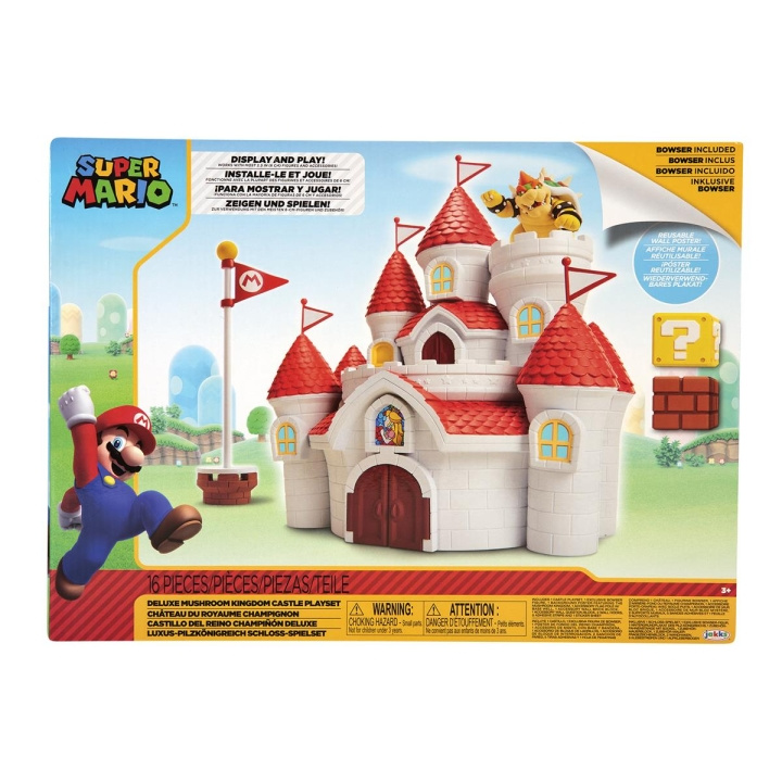 JAKKS Pacific Super Mario 2,5 tums lekset Deluxe Mushroom Kingdom Castle i gruppen LEKSAKER, BARN- & BABYPRODUKTER / Leksaker / Övriga leksaker hos TP E-commerce Nordic AB (C81817)