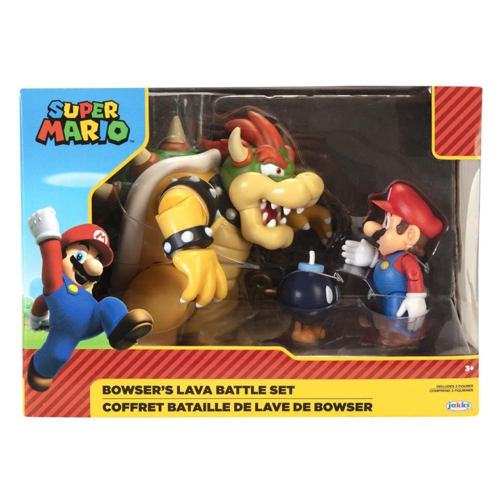 JAKKS Pacific Super Mario 4 tums figuruppsättning Mario vs Bowser i gruppen LEKSAKER, BARN- & BABYPRODUKTER / Leksaker / Figurer & Miniatyrer hos TP E-commerce Nordic AB (C81832)