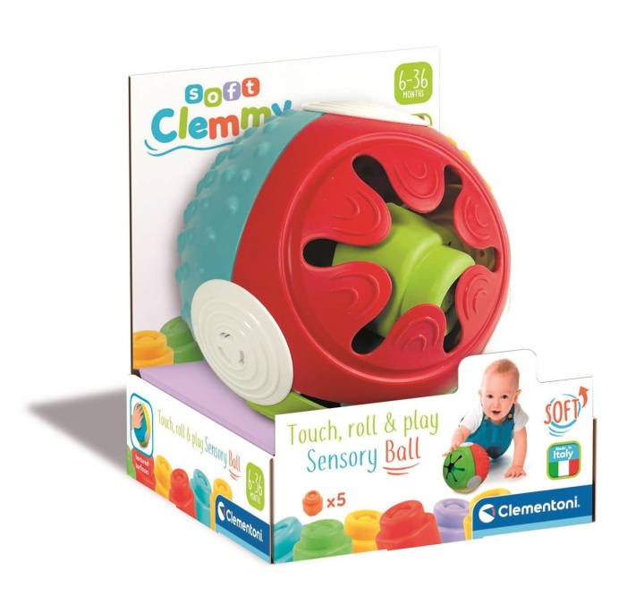 Clementoni Soft Clemmy Touch & Play sensorisk boll i gruppen LEKSAKER, BARN- & BABYPRODUKTER / Babyleksaker / Aktivitetsleksaker hos TP E-commerce Nordic AB (C81848)