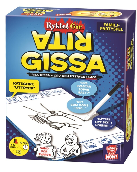 Plasto Ryktet går - Rita & Gissa (SE) i gruppen LEKSAKER, BARN- & BABYPRODUKTER / Leksaker / Sällskapsspel / Familjespel hos TP E-commerce Nordic AB (C81866)