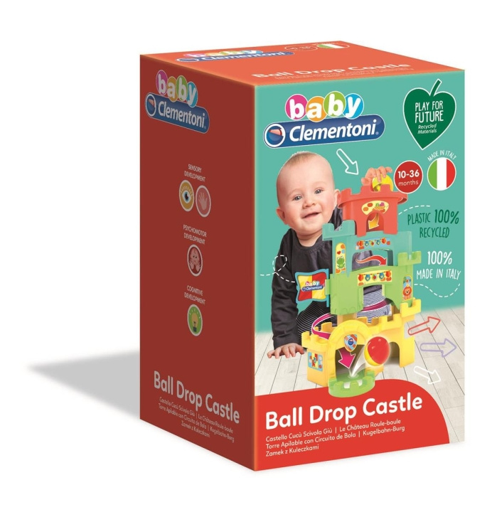 Clementoni Roliga slottet Roll & Drop (100 % återvunnet) i gruppen LEKSAKER, BARN- & BABYPRODUKTER / Babyleksaker / Aktivitetsleksaker hos TP E-commerce Nordic AB (C81872)