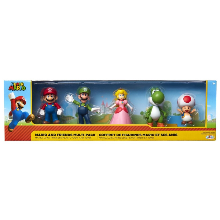 JAKKS Pacific Super Mario 2,5 tums figur med begränsad artikulation 5-pack Mario & Friends i gruppen LEKSAKER, BARN- & BABYPRODUKTER / Leksaker / Figurer & Miniatyrer hos TP E-commerce Nordic AB (C81877)