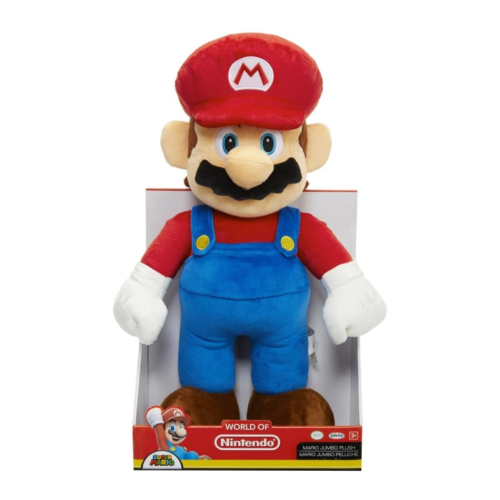 JAKKS Pacific Super Mario Plush Jumbo Mario i gruppen LEKSAKER, BARN- & BABYPRODUKTER / Babyleksaker / Gosedjur hos TP E-commerce Nordic AB (C81885)