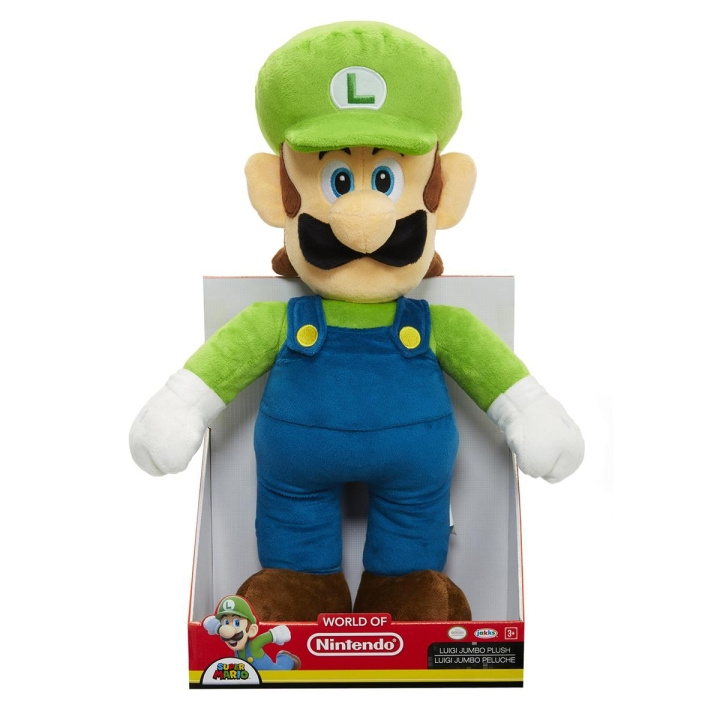 JAKKS Pacific Super Mario plysch Jumbo Luigi i gruppen LEKSAKER, BARN- & BABYPRODUKTER / Babyleksaker / Gosedjur hos TP E-commerce Nordic AB (C81886)