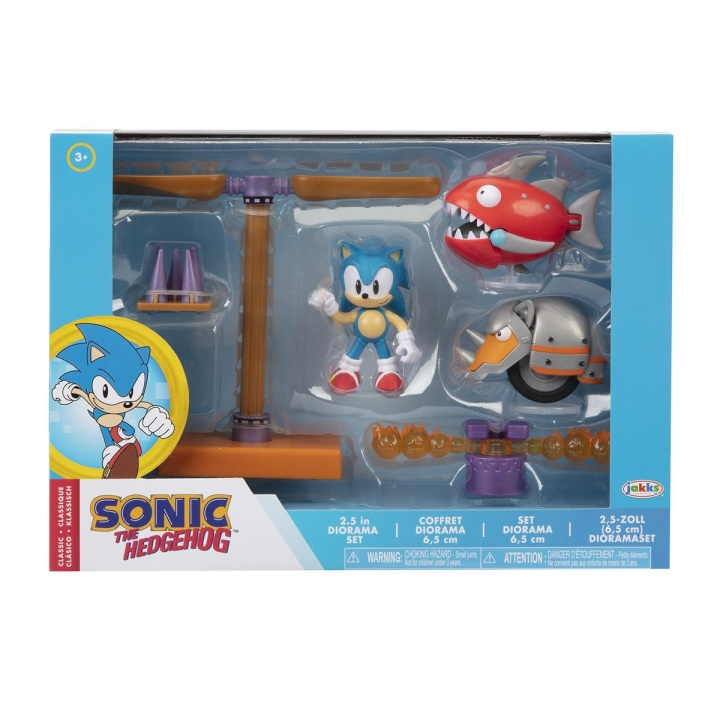 JAKKS Pacific Sonic the Hedgehog 2,5 tums dioramauppsättning Classic i gruppen LEKSAKER, BARN- & BABYPRODUKTER / Leksaker / Figurer, Miniatyrer & tillbehör hos TP E-commerce Nordic AB (C81889)