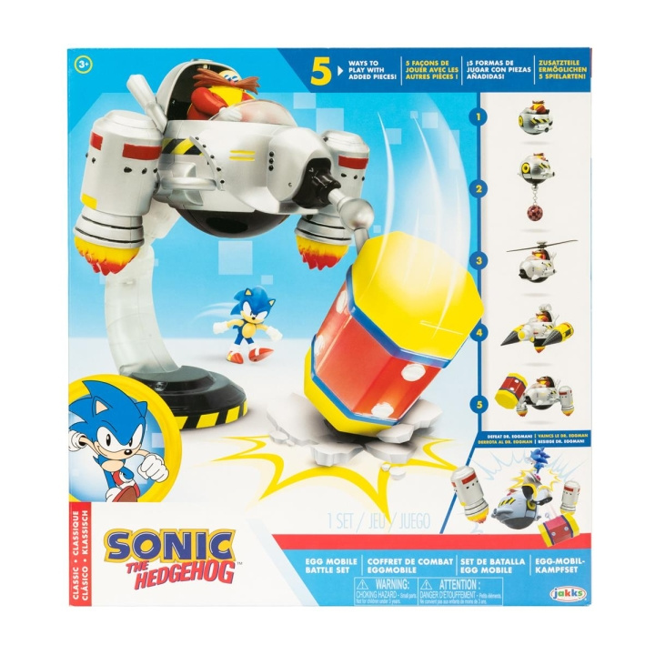 JAKKS Pacific Sonic the Hedgehog 2,5 tums lekset Egg Mobile Battle Set i gruppen LEKSAKER, BARN- & BABYPRODUKTER / Leksaker / Lekset hos TP E-commerce Nordic AB (C81890)