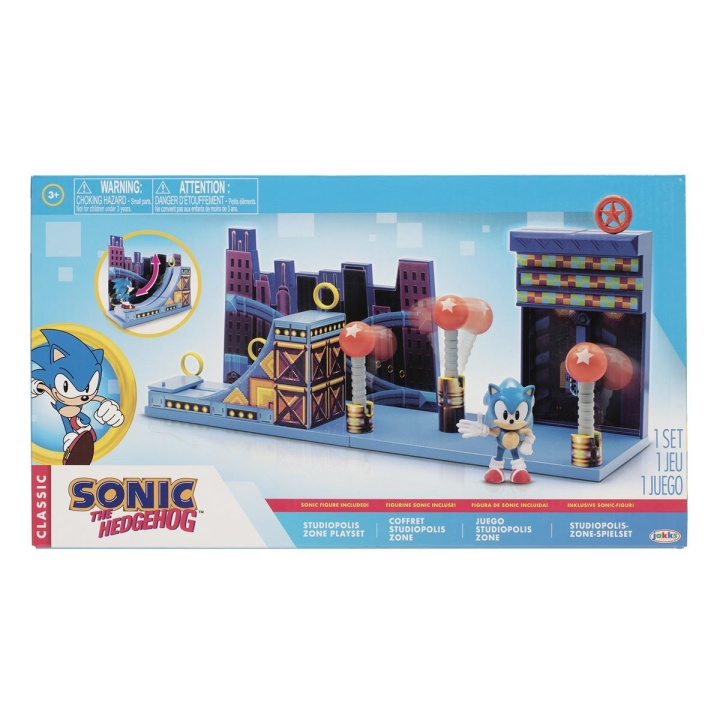 JAKKS Pacific Sonic the Hedgehog 2,5 tums lekset Studiopolis Zone i gruppen LEKSAKER, BARN- & BABYPRODUKTER / Leksaker / Övriga leksaker hos TP E-commerce Nordic AB (C81891)