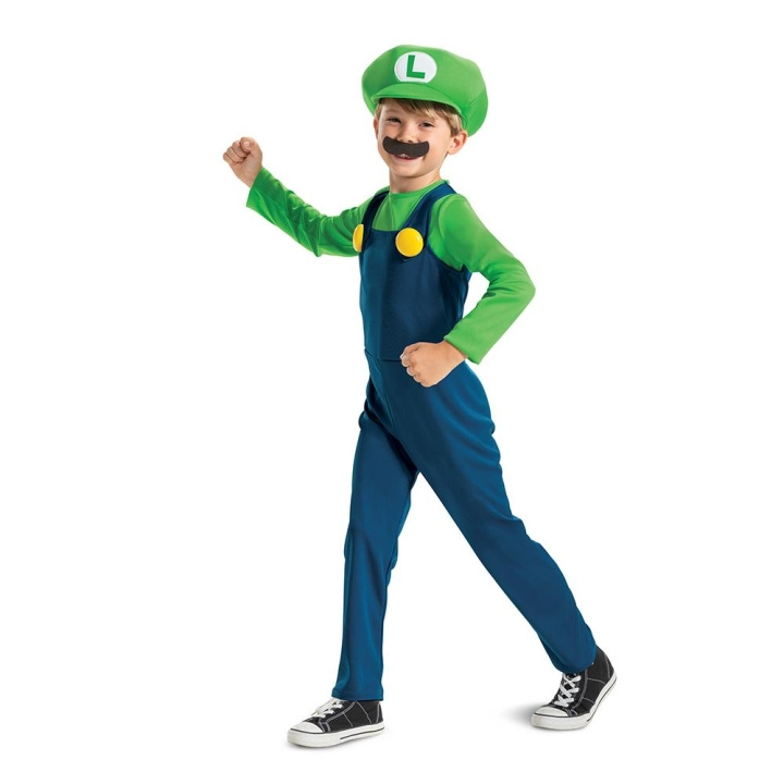 JAKKS Pacific Disguise Super Mario Kostym Luigi M (7-8) i gruppen LEKSAKER, BARN- & BABYPRODUKTER / Leksaker / Maskeradkläder hos TP E-commerce Nordic AB (C81918)