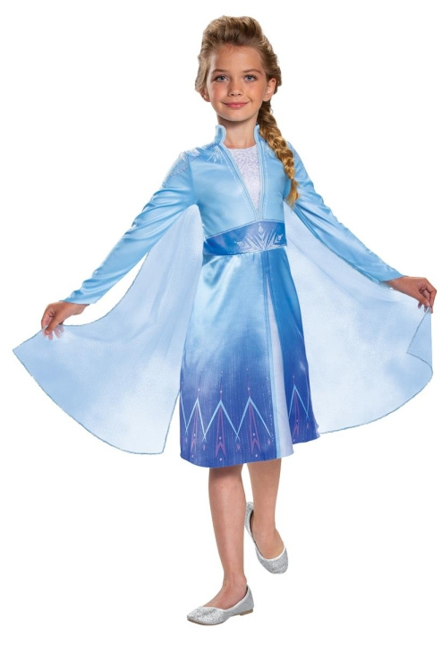 JAKKS Pacific Disguise Disney Frozen 2 Kostym Klassisk Resande Elsa M (7-8) i gruppen LEKSAKER, BARN- & BABYPRODUKTER / Leksaker / Maskeradkläder hos TP E-commerce Nordic AB (C81920)