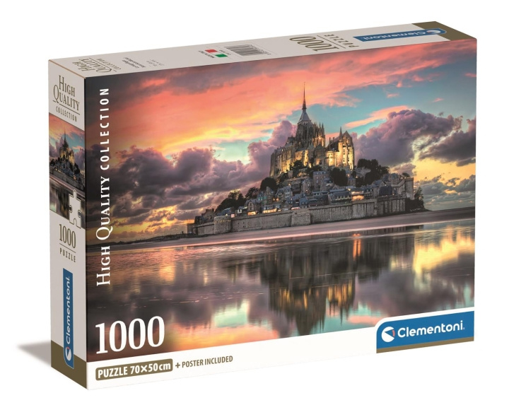 Clementoni 1000 st CB High Quality Collection Le Magnifique Mont Saint-Michel i gruppen LEKSAKER, BARN- & BABYPRODUKTER / Leksaker / Barnpussel hos TP E-commerce Nordic AB (C81951)