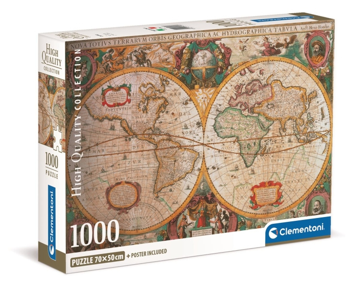 Clementoni 1000 st CB High Quality Collection OLD-MAP i gruppen SPORT, FRITID & HOBBY / Hobby / Pussel hos TP E-commerce Nordic AB (C81954)